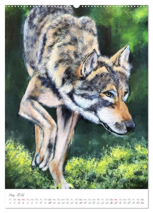 Painting meets animal spirit - Painted animal portraits (CALVENDO Monthly Calendar 2026)