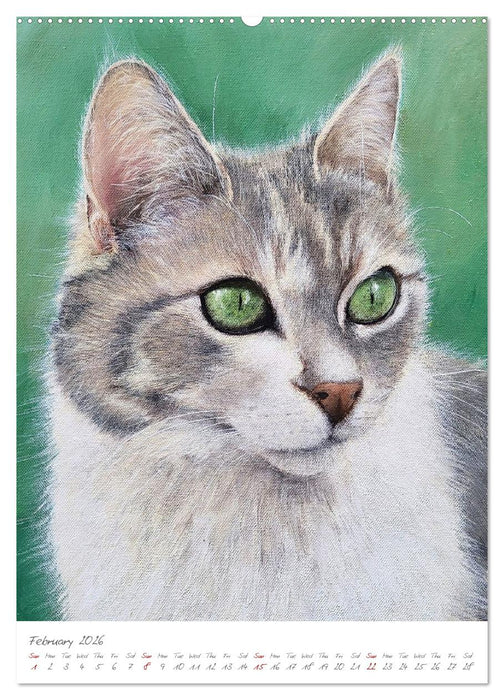 Painting meets animal spirit - Painted animal portraits (CALVENDO Premium-Calendar 2026)