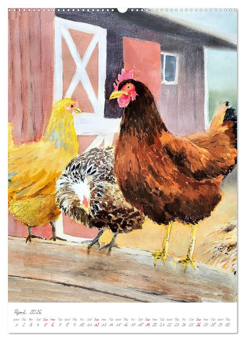 Painting meets animal spirit - Painted animal portraits (CALVENDO Premium-Calendar 2026)