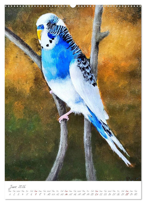 Painting meets animal spirit - Painted animal portraits (CALVENDO Premium-Calendar 2026)