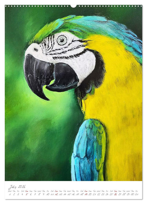 Painting meets animal spirit - Painted animal portraits (CALVENDO Premium-Calendar 2026)