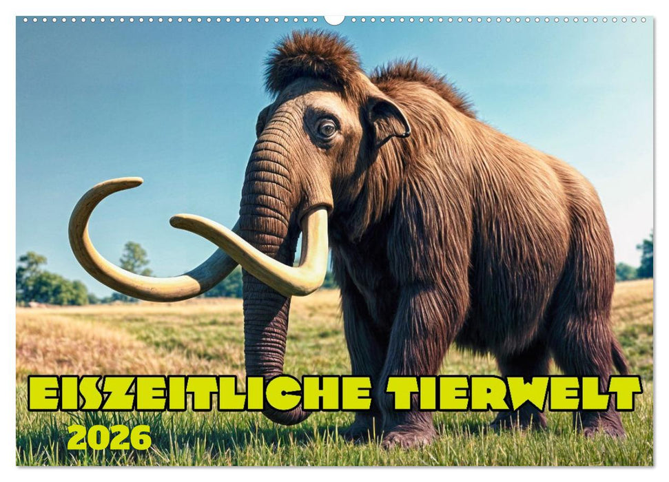 Eiszeitliche Tierwelt (CALVENDO Wandkalender 2026)