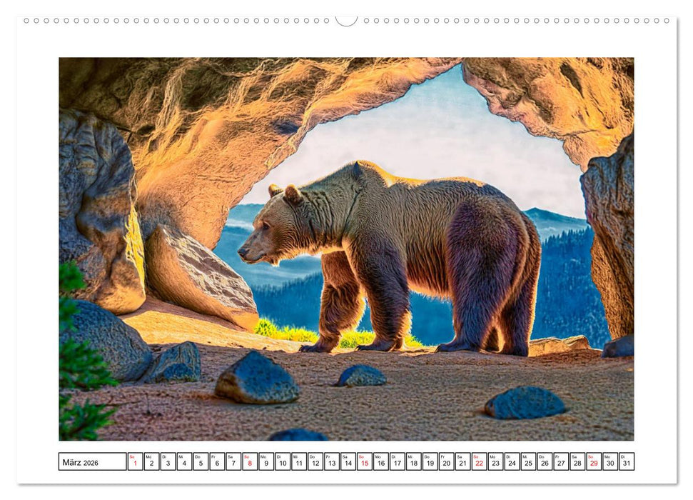 Eiszeitliche Tierwelt (CALVENDO Wandkalender 2026)