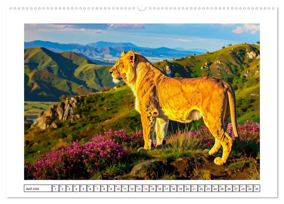 Eiszeitliche Tierwelt (CALVENDO Wandkalender 2026)