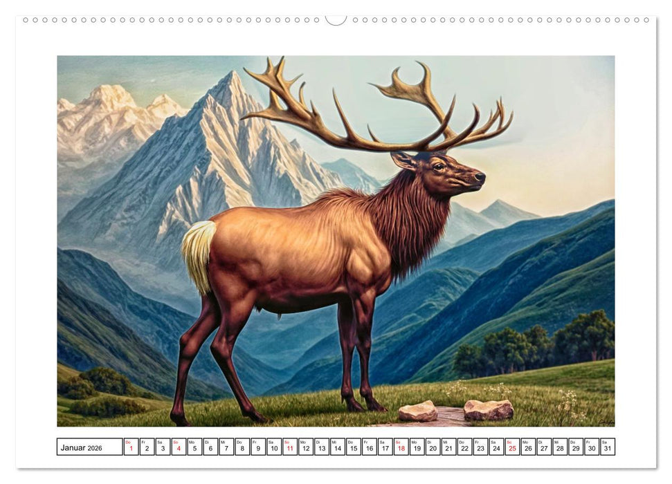 Eiszeitliche Tierwelt (CALVENDO Premium Wandkalender 2026)