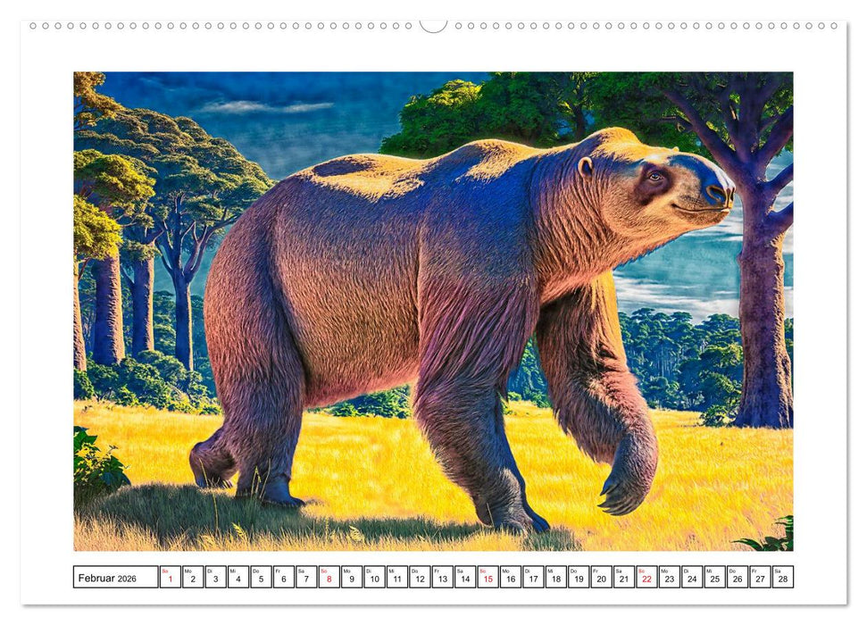 Eiszeitliche Tierwelt (CALVENDO Premium Wandkalender 2026)