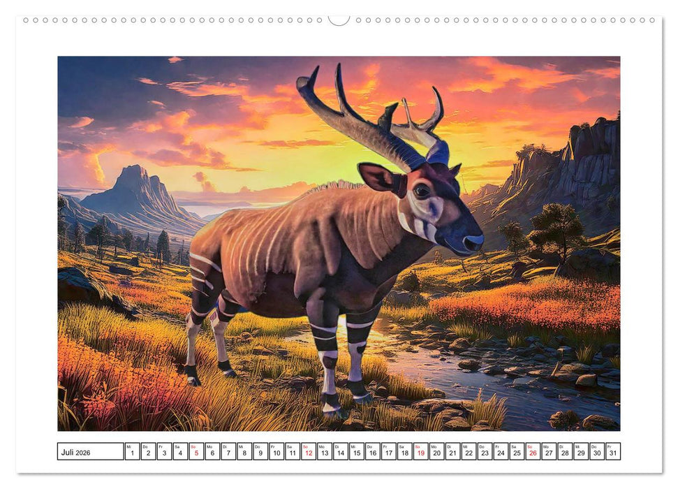 Eiszeitliche Tierwelt (CALVENDO Premium Wandkalender 2026)
