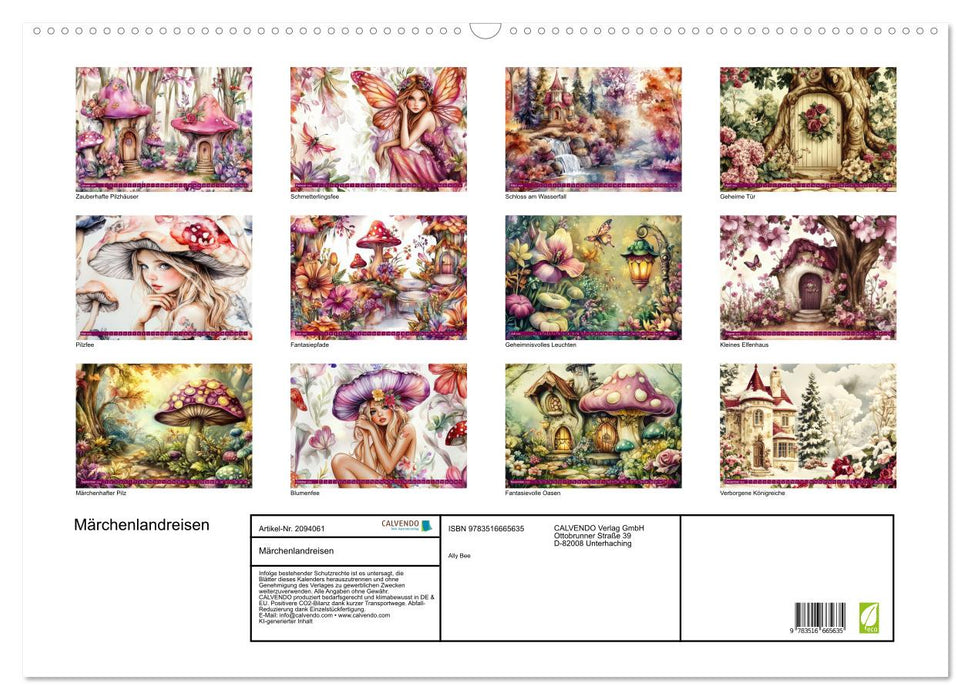 Märchenlandreisen (CALVENDO Wandkalender 2026)