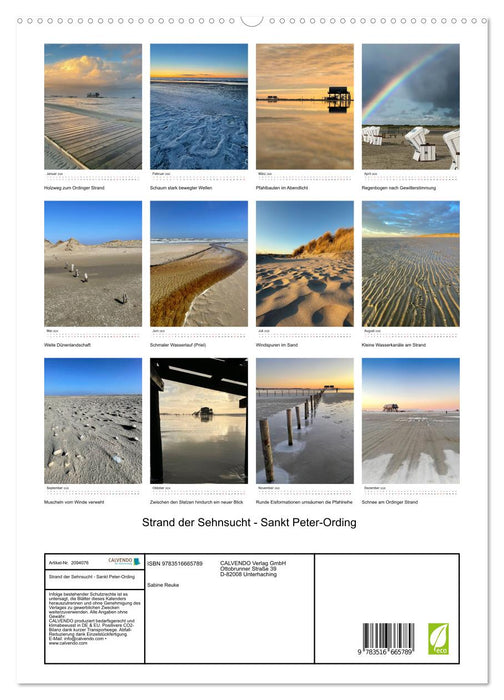 Strand der Sehnsucht - Sankt Peter-Ording (CALVENDO Premium Wandkalender 2026)