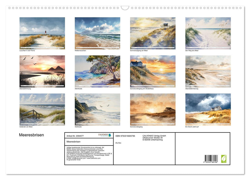 Meeresbrisen (CALVENDO Wandkalender 2026)