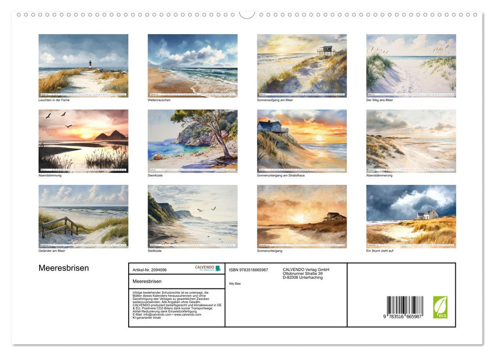 Meeresbrisen (CALVENDO Premium Wandkalender 2026)