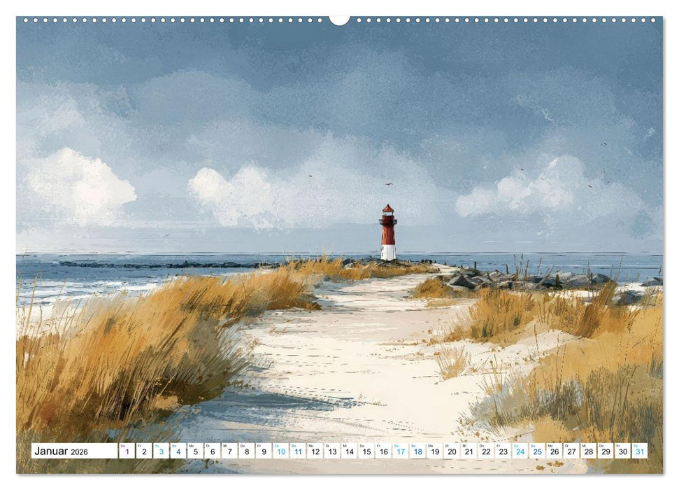 Meeresbrisen (CALVENDO Premium Wandkalender 2026)
