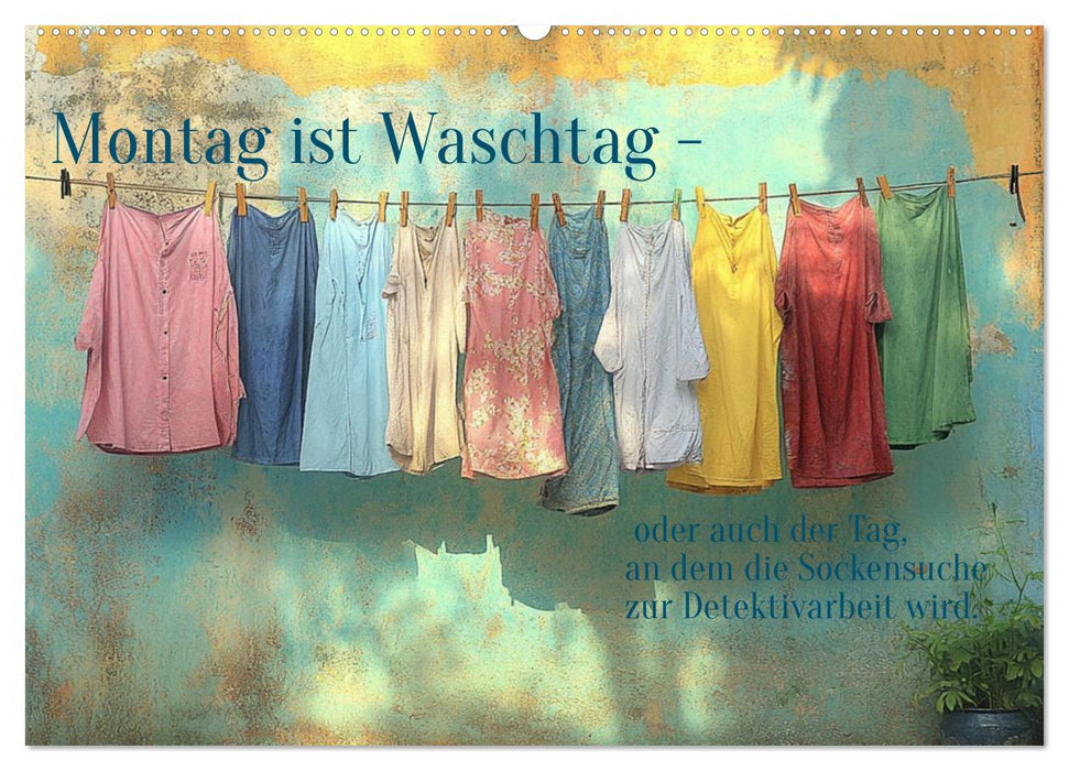 Montag ist Waschtag (CALVENDO Wandkalender 2026)