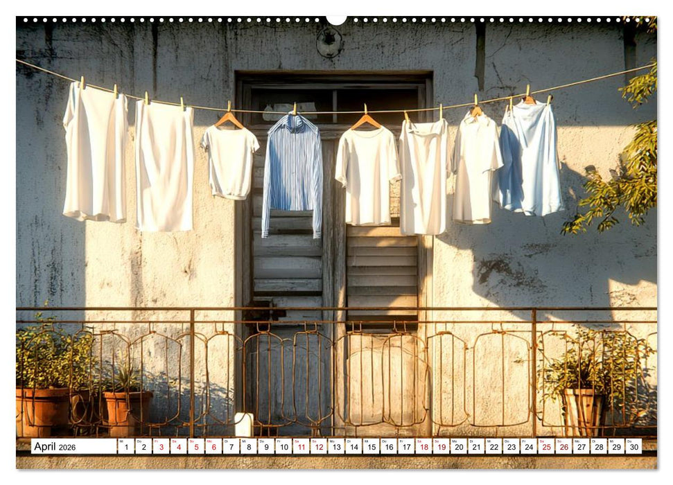 Montag ist Waschtag (CALVENDO Wandkalender 2026)