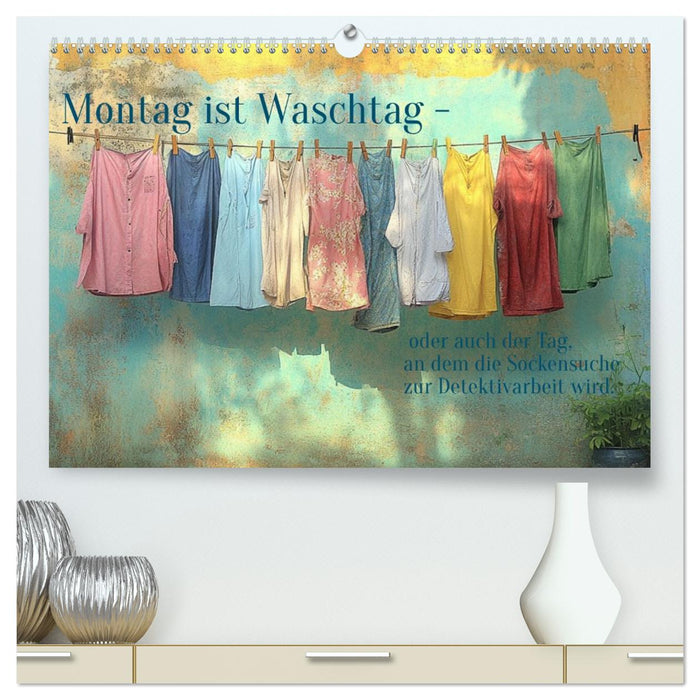 Montag ist Waschtag (CALVENDO Premium Wandkalender 2026)