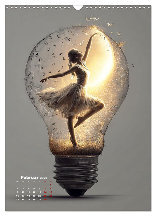 Das Universum in einer Glühbirne (CALVENDO Wandkalender 2026)