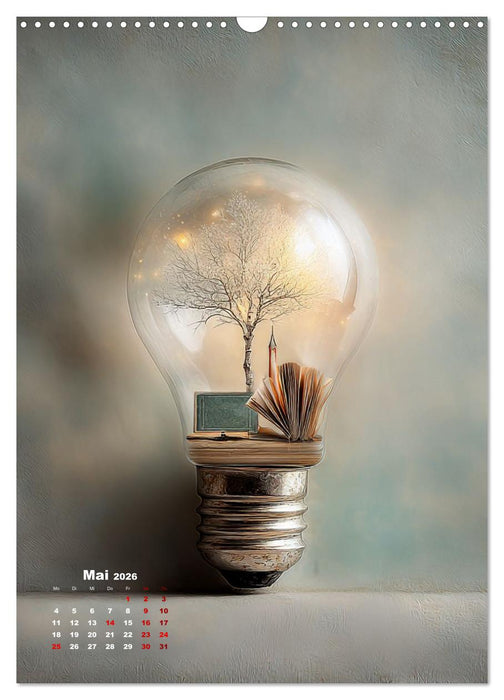 Das Universum in einer Glühbirne (CALVENDO Wandkalender 2026)