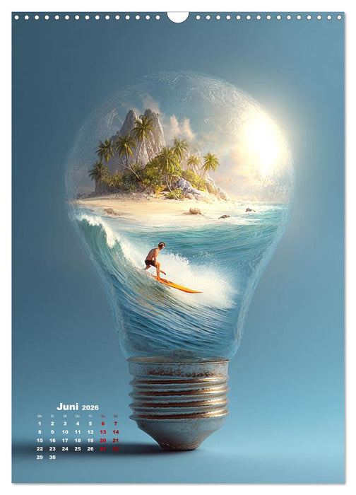 Das Universum in einer Glühbirne (CALVENDO Wandkalender 2026)