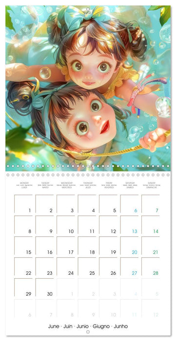 Mangas – Des amitiés animales (CALVENDO Calendrier mensuel 2026)