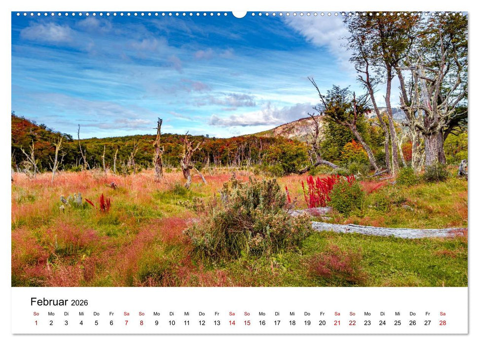 Patagonien, Tierra del Fuego: Am Rand der Welt (CALVENDO Premium Wandkalender 2026)