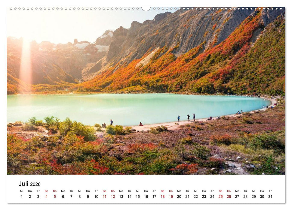 Patagonien, Tierra del Fuego: Am Rand der Welt (CALVENDO Premium Wandkalender 2026)
