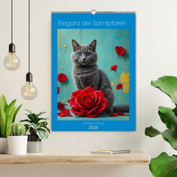 Eleganz der Samtpfoten (CALVENDO Wandkalender 2026)