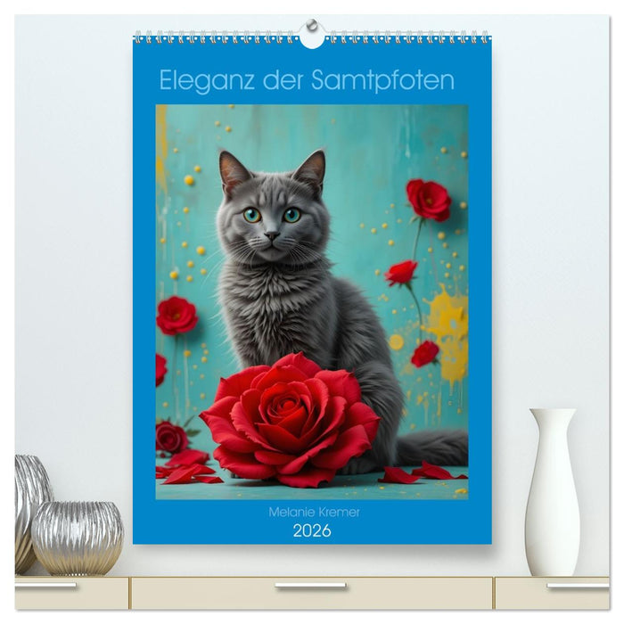 Eleganz der Samtpfoten (CALVENDO Premium Wandkalender 2026)