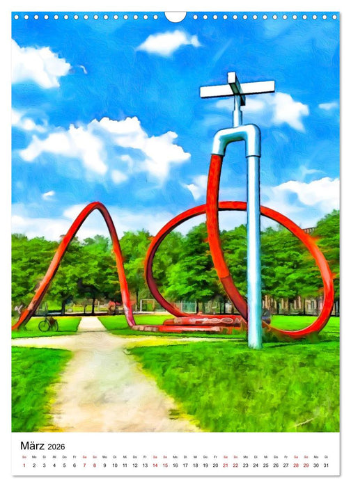 Mein buntes Freiburg (CALVENDO Wandkalender 2026)