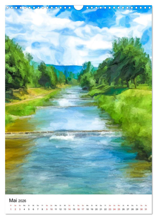 Mein buntes Freiburg (CALVENDO Wandkalender 2026)