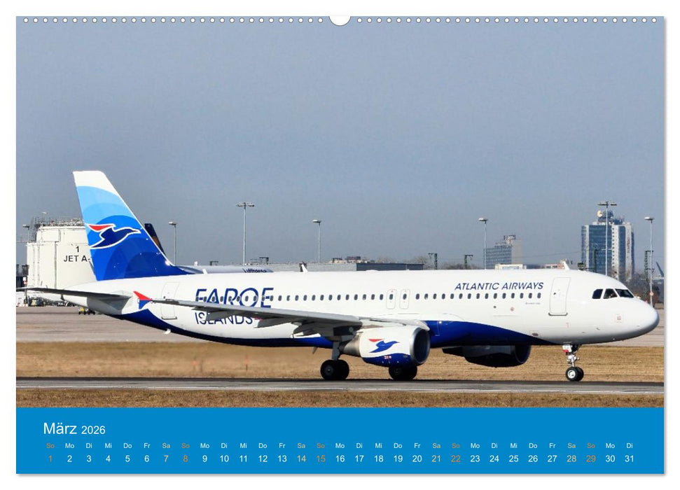 Flugzeugmomente in Stuttgart (CALVENDO Premium Wandkalender 2026)