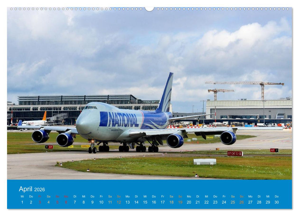 Flugzeugmomente in Stuttgart (CALVENDO Premium Wandkalender 2026)