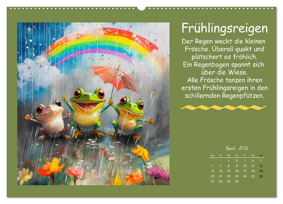 Kleine Tiere - Lustige Abenteuer (CALVENDO Wandkalender 2026)