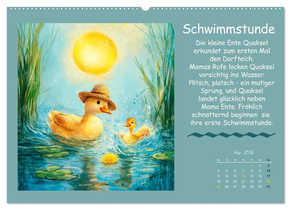 Kleine Tiere - Lustige Abenteuer (CALVENDO Wandkalender 2026)