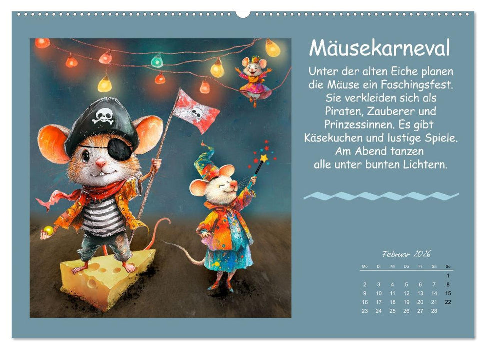 Kleine Tiere - Lustige Abenteuer (CALVENDO Premium Wandkalender 2026)