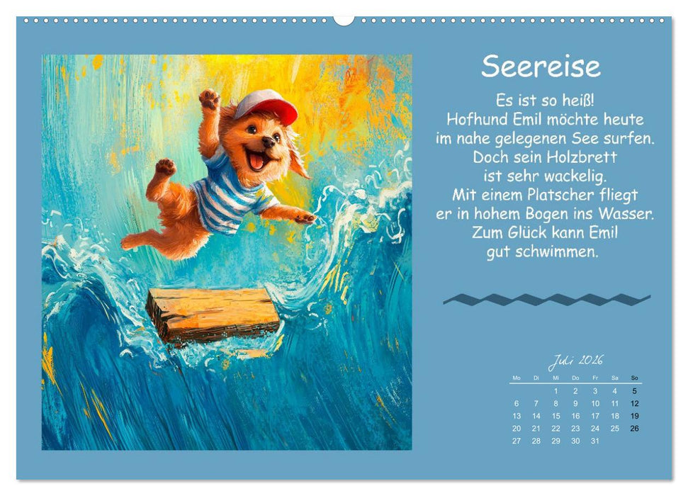 Kleine Tiere - Lustige Abenteuer (CALVENDO Premium Wandkalender 2026)