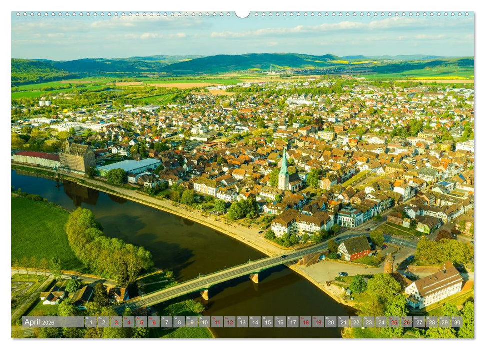 Ein Blick auf Holzminden an der Weser (CALVENDO Wandkalender 2026)