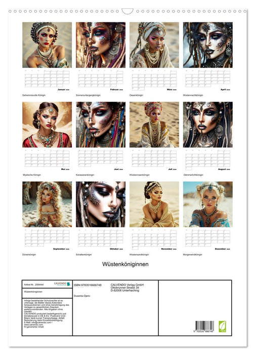 Wüstenköniginnen (CALVENDO Wandkalender 2026)