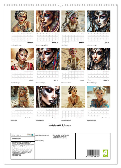 Wüstenköniginnen (CALVENDO Premium Wandkalender 2026)