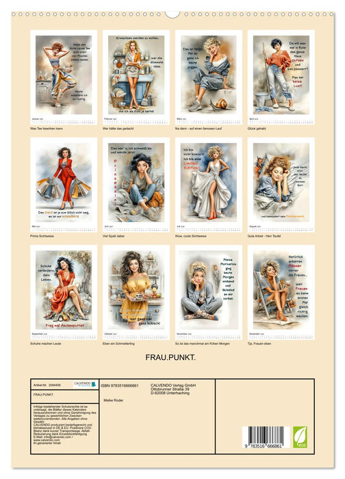 FRAU.PUNKT. (CALVENDO Premium Wandkalender 2026)