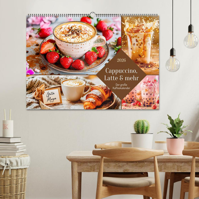 Cappuccino, Latte und mehr - Der große Kaffeekalender (CALVENDO Wandkalender 2026)