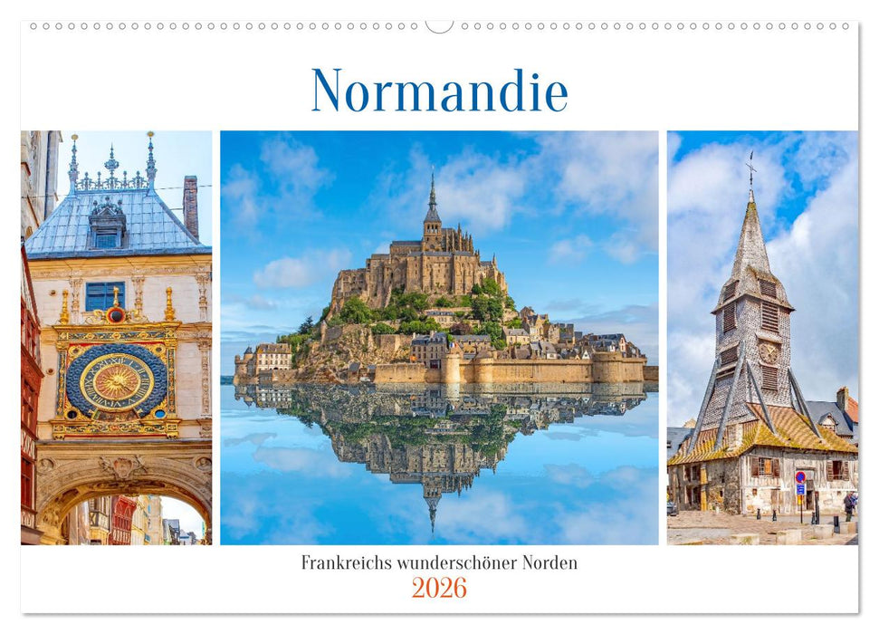 Normandie - Frankreichs wunderschöner Norden (CALVENDO Wandkalender 2026)