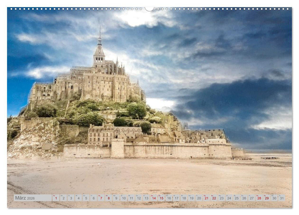 Frankreich: Lichtstimmungen der Phantasie (CALVENDO Wandkalender 2026)