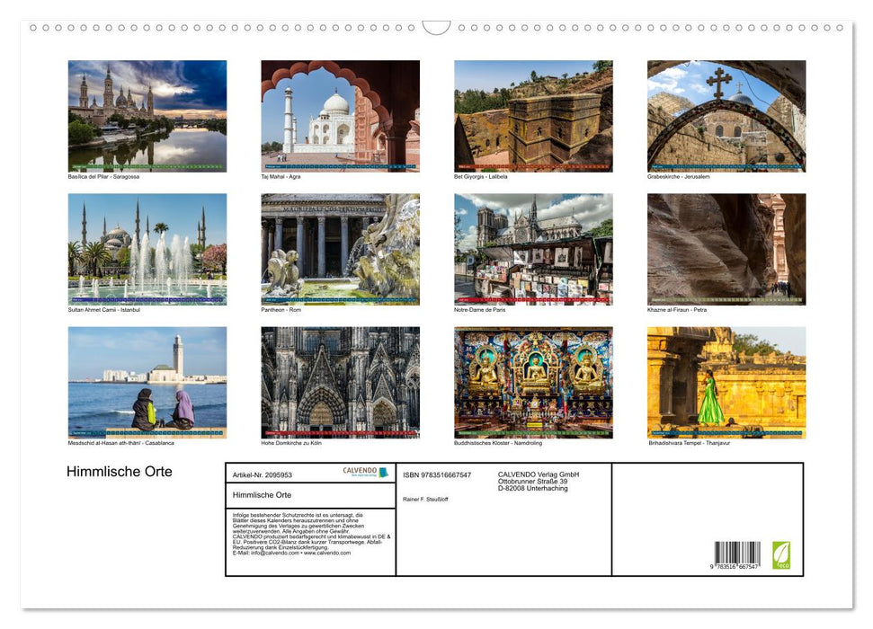 Himmlische Orte (CALVENDO Wandkalender 2026)