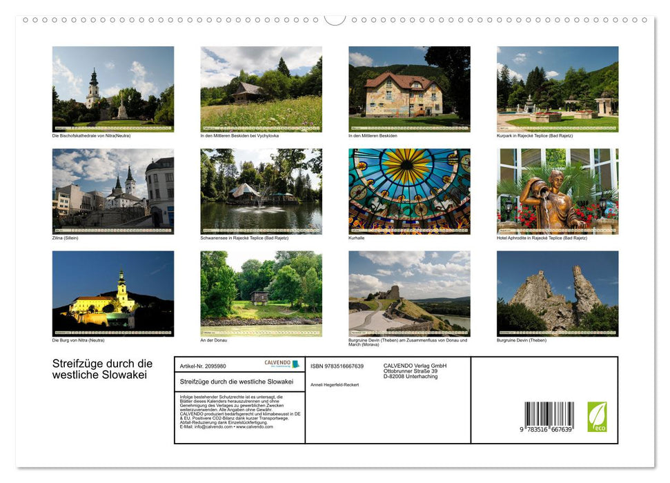 Streifzüge durch die westliche Slowakei (CALVENDO Premium Wandkalender 2026)