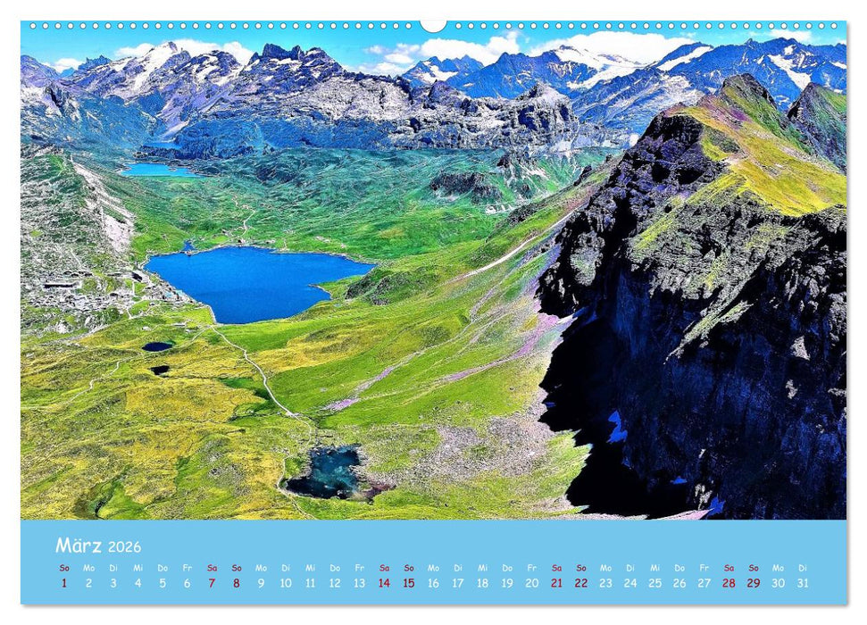 Majestätische Alpen (CALVENDO Wandkalender 2026)