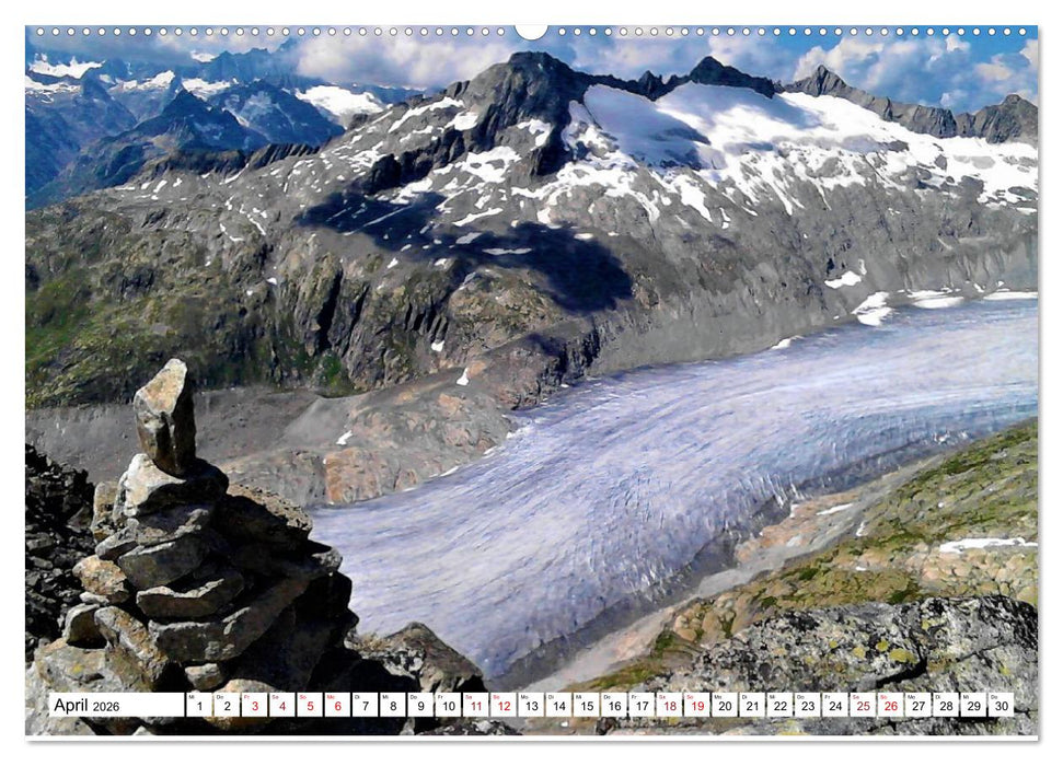 Majestätische Alpen (CALVENDO Premium Wandkalender 2026)