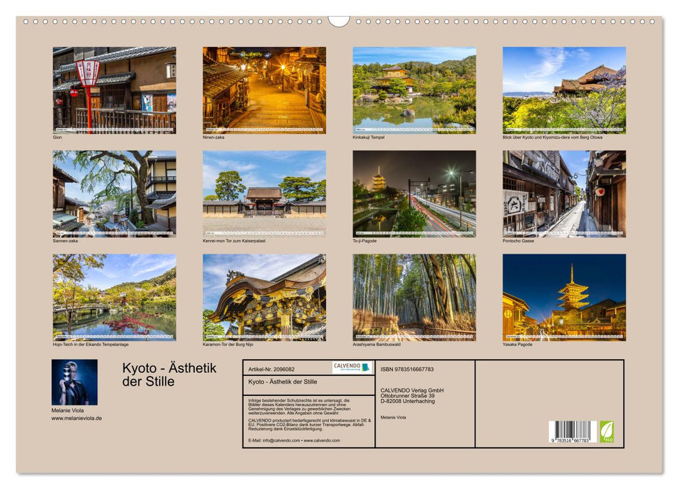 Kyoto - Ästhetik der Stille (CALVENDO Wandkalender 2026)