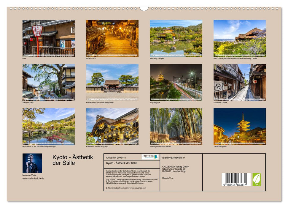 Kyoto - Ästhetik der Stille (CALVENDO Premium Wandkalender 2026)