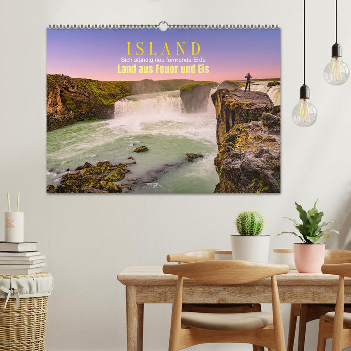 Island, Land aus Feuer und Eis: Sich ständig neu formende Erde (CALVENDO Wandkalender 2026)