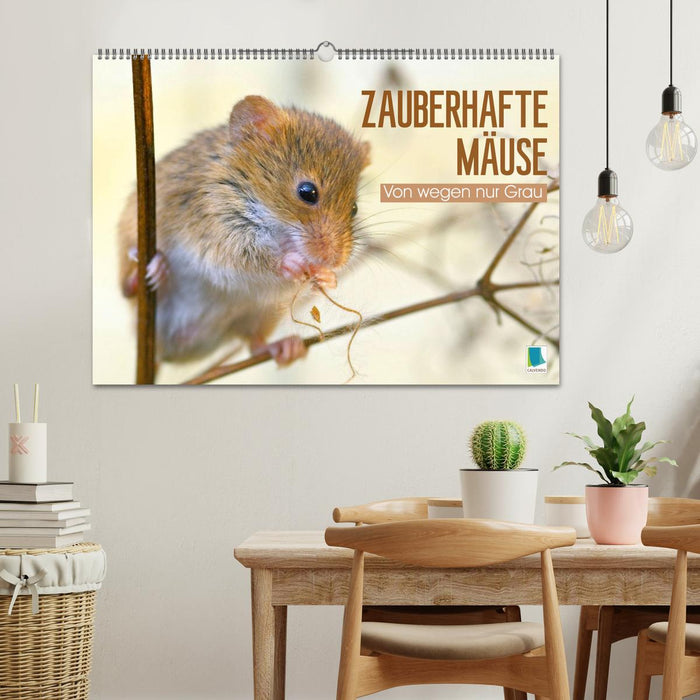 Zauberhafte Mäuse: Von wegen nur Grau (CALVENDO Wandkalender 2026)